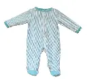 Silkberry Baby Bamboo Printed Footed Sleeper Marina - JM