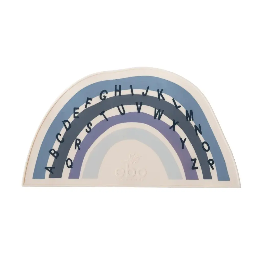 Earth Baby Outfitters Rainbow Silicone Placemat - Storm Alphabets