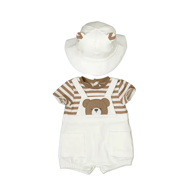 Mayoral Dungaree With Hat - 1606 - Muffin