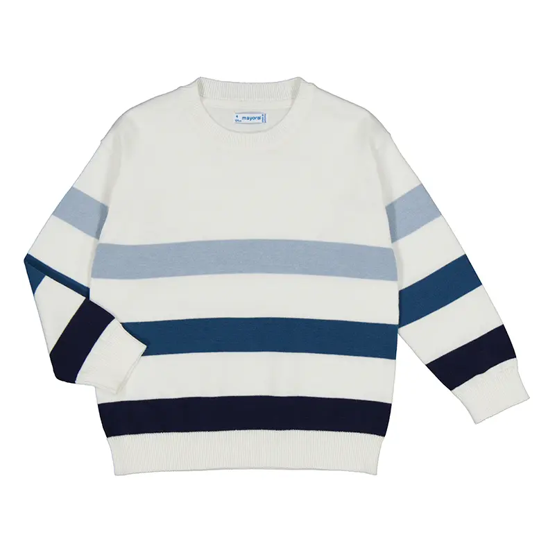 Mayoral Stripes Jumper - 3366 - Blue (2Y)