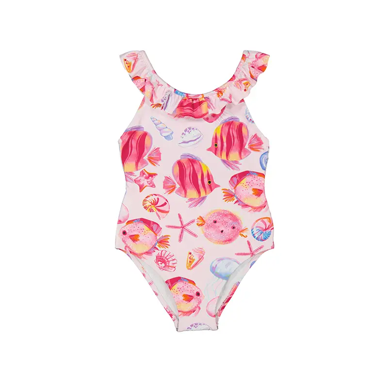 Mayoral Printed Swimsuit - 3719 - Magenta Winnie (2Y)
