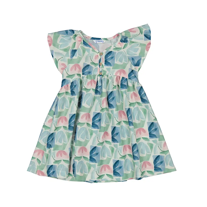 Mayoral Printed Dress - 3928 - Mint