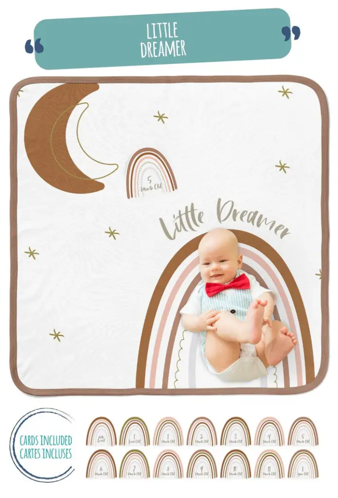 Earth Baby Outfitters Tencel Luxe Milestone Blanket - Little Dreamer