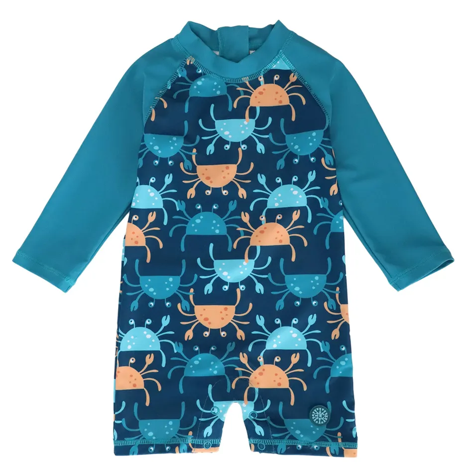 Calikids Boys UV Crab Bathing Suit/Maillot UV Crabe (6-9M)