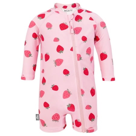 Jan & Jul Swimsuit Pink Strawberry (6-12M)
