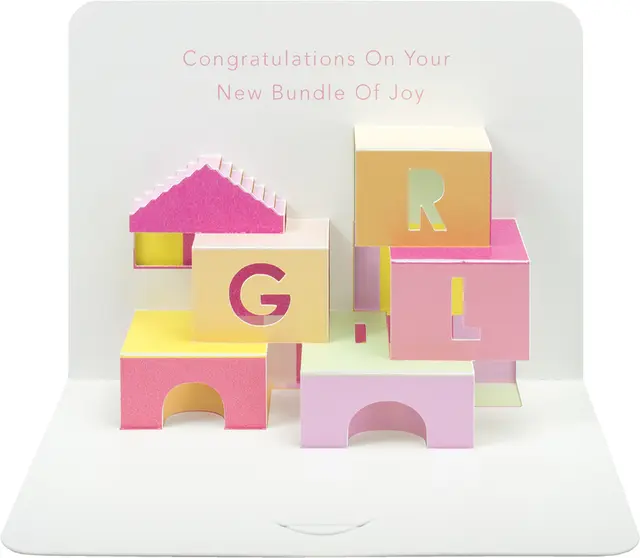 Incognito Greeting Cards Baby Shower Girl ART-PP17 