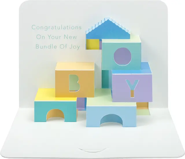 Incognito Greeting Cards Baby Shower Boy ART-PP18 