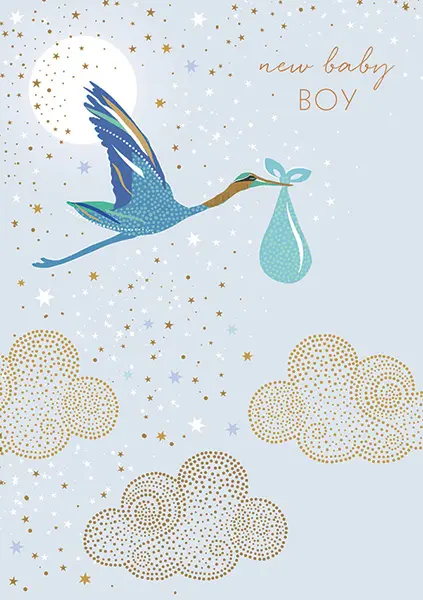 Incognito Greeting Cards Baby Shower Boy ART-SAM46