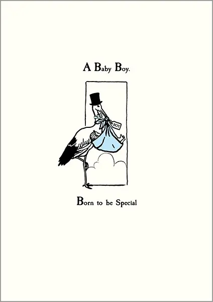 Incognito Greeting Cards Baby Shower Boy ART-UP36