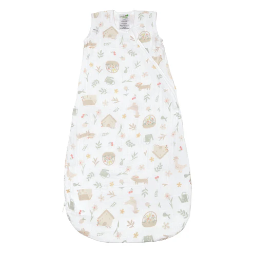 Perlimpinpin Cotton Muslin Sleep Bag / NA Picnic 0.7 Tog (0-6M)