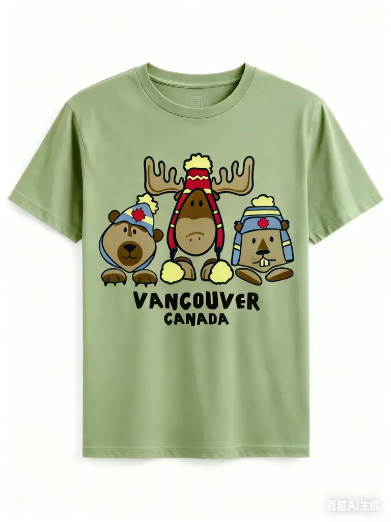 Attraction Kids/Baby Bear-Moose-Beaver with Toques - Sage 0071