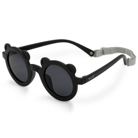 Jan & Jul Urban Xplorer Sunglasses Bear UV400  Flexible (M: 2-6 Years  Black)