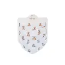 Lulujo  Bandana Bibs 2pk-Muslin Vintage Bear + Sailboats 