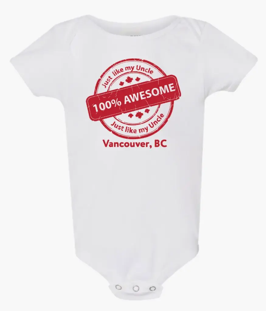 Onesie - GGS 100% Awesome Uncle- White 