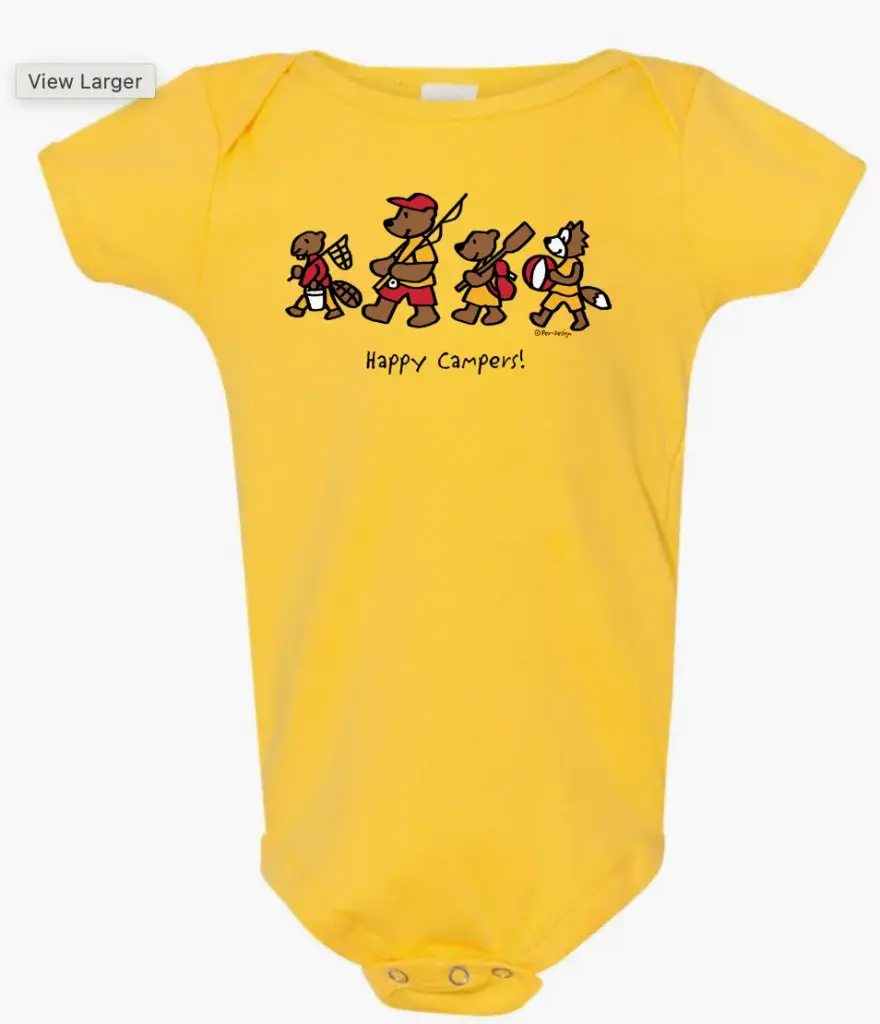 Onesie -GGS Happy Campers 3908 - Yellow (6M)