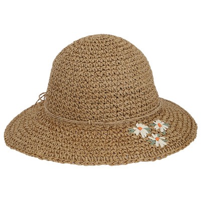 Calikids S2428 Rafia Hat Tan (9M-3Y)