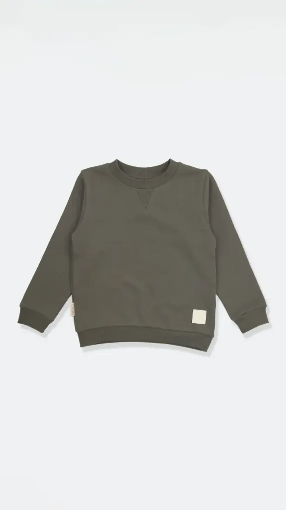KidORCA French Terry Sweatshirt _ Dusty Olive