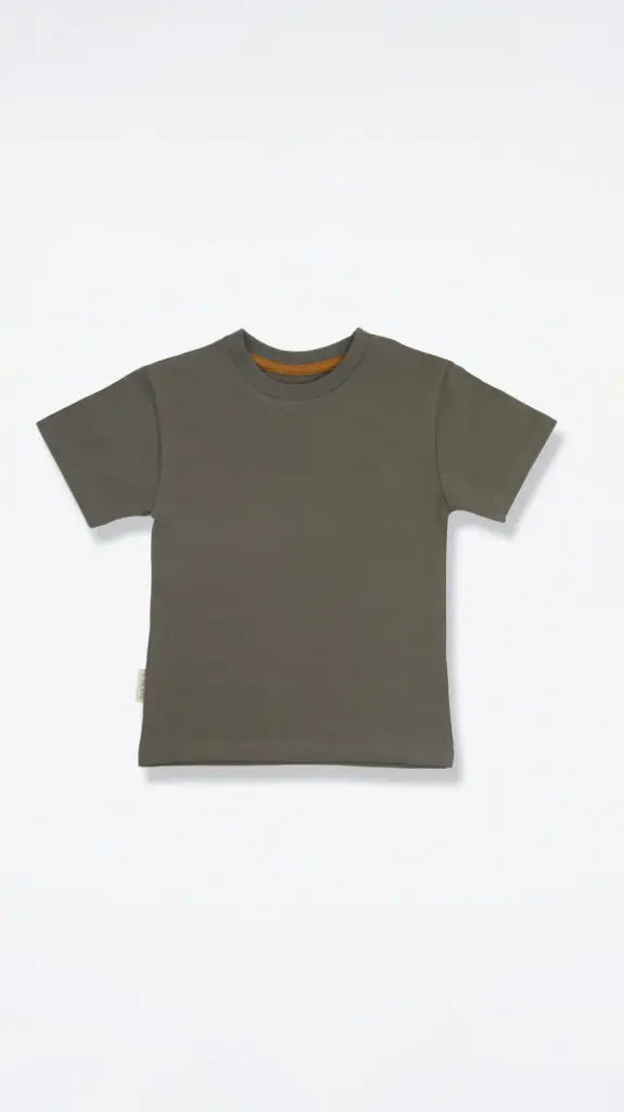 KidORCA Tee _ Dusty Olive (6-9M)