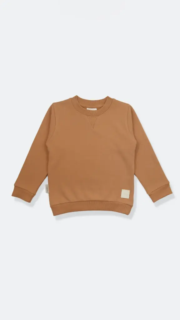 KidORCA French Terry Sweatshirt _ Sandstone