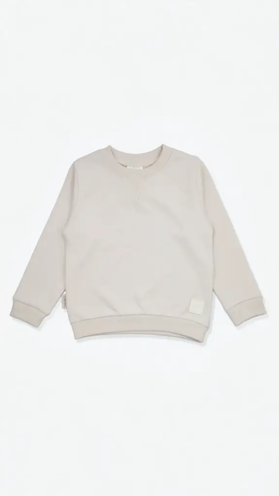KidORCA French Terry Sweatshirt _ Oat (6-9M)