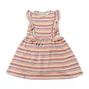 Vignette Maria Dress V1338C - BERRY/BUTTER TERRY STRIPE