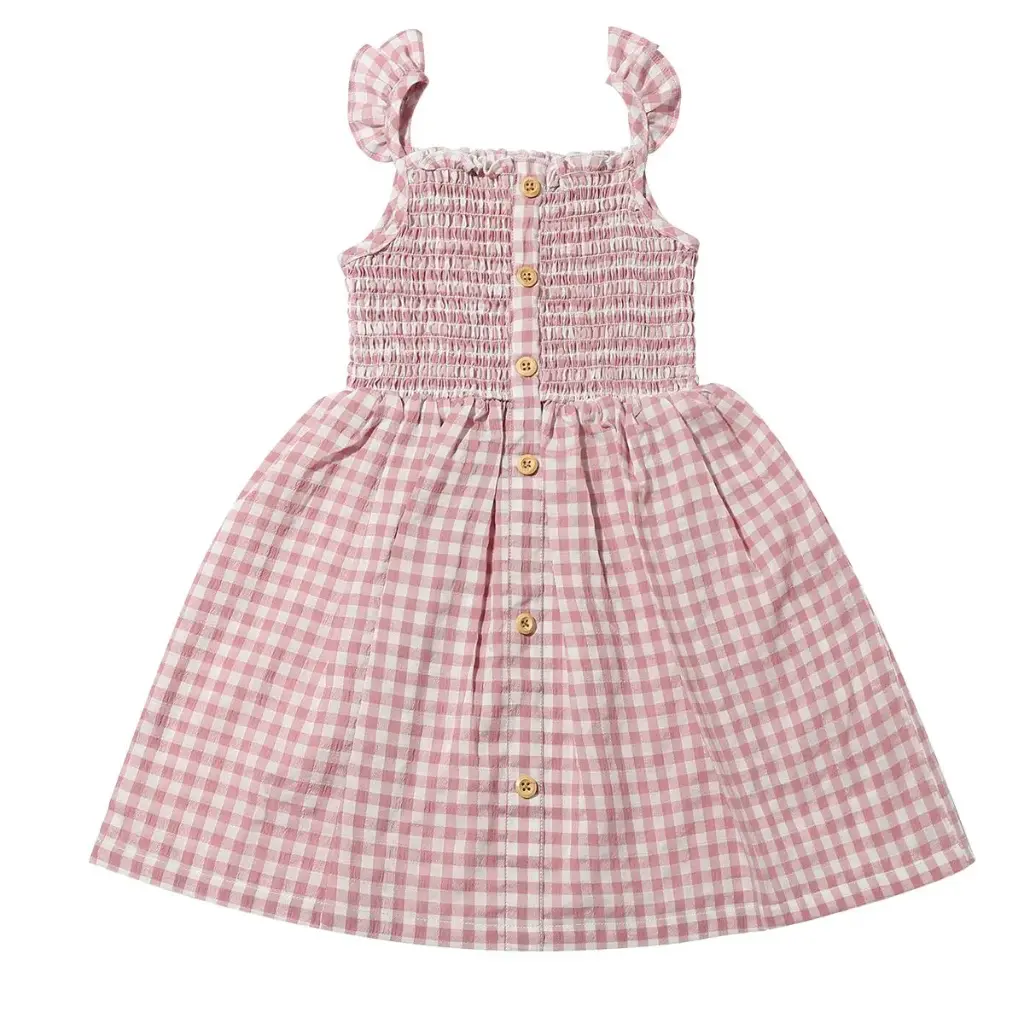 Vignette Jill Dress V1358A - Rose Plaid (2Y)