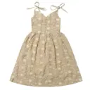 Vignette Penny Dress V1357A - Tan Dandelion Eyelet