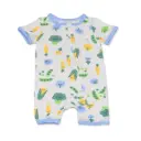 Silkberry Baby WF4571 Bamboo Short Sleeve Zippy Romper Farmers Market