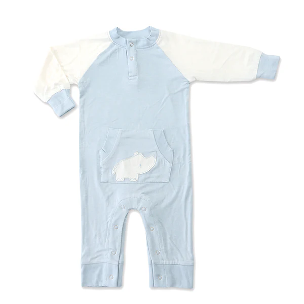 Silkberry Baby WF4017 Romper Sea Breeze