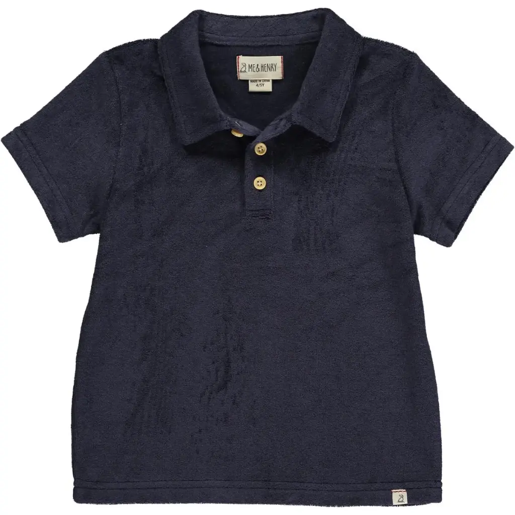 ME & Henry Watergate Terry Towelling Polo HB1258b Navy