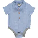 ME & Henry Helford HB1220f Pale Chambray Woven Onesie 