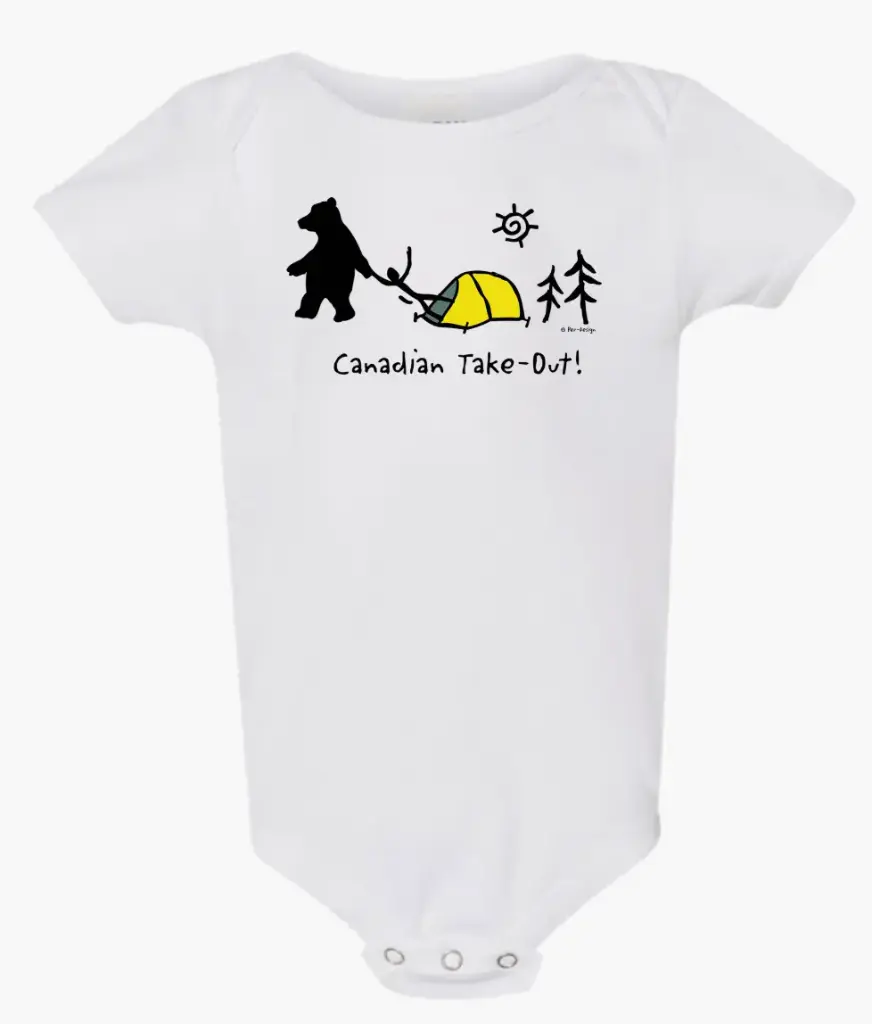 Onesie 2896 GGS Canadian Take Out - White (6M)