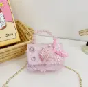 Crossbody Purse Mermaid Pearl - Dark Pink 