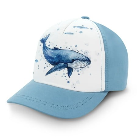 Jan & Jul Summer Hat Baseball Cap for Toddler - Humpback Whale