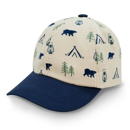 Jan & Jul Kids Lite Baseball Caps - Bear Camp (M 6-24M)