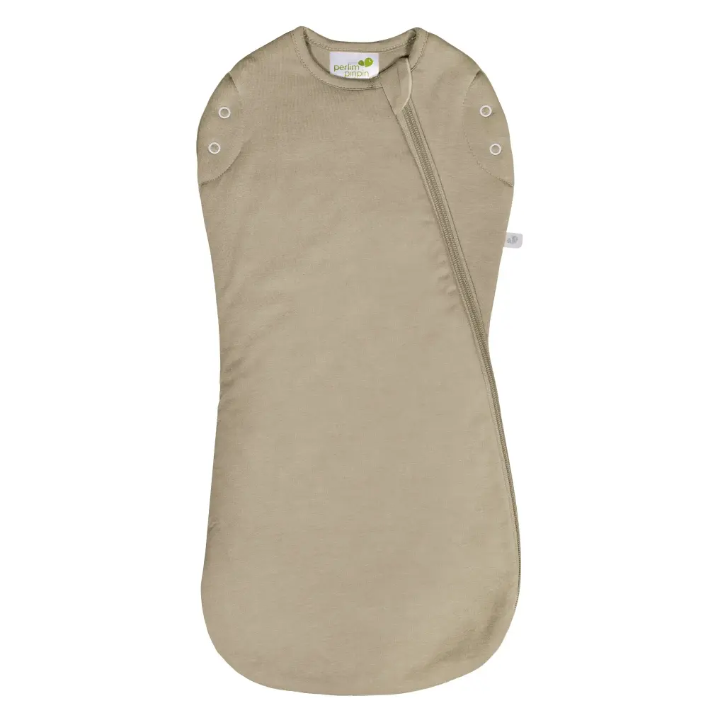 Perlimpinpin Bamboo Newborn Sleep Bag - Taupe (1.0 tog) NB 