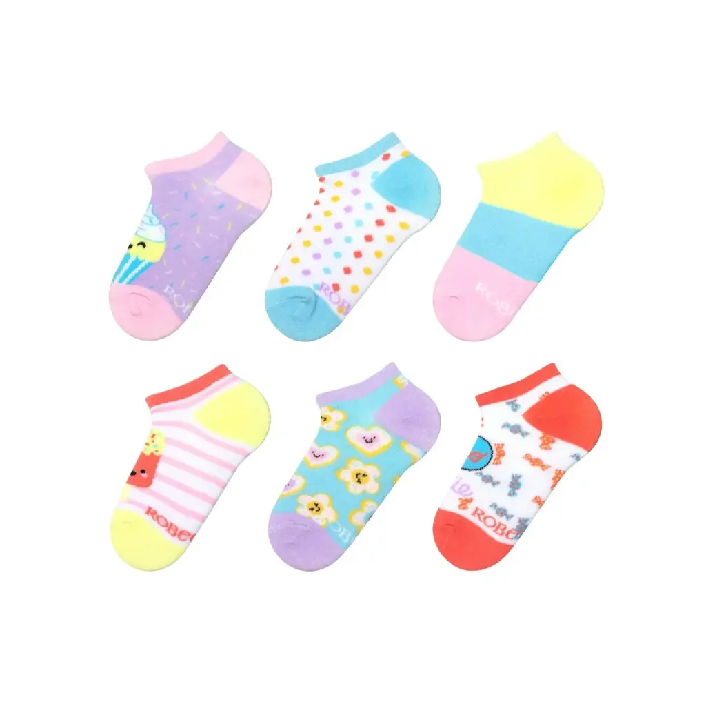 Robeez 6 Pairs No Show Socks