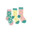 Friday Sock CO.  Three Socks A Pair Flamingo 1-2 Years