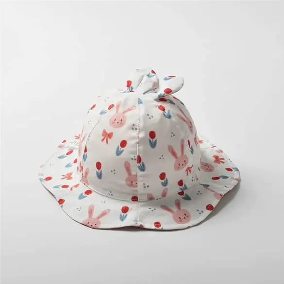 Moinmlon Reversible Hat Pink Rabbit