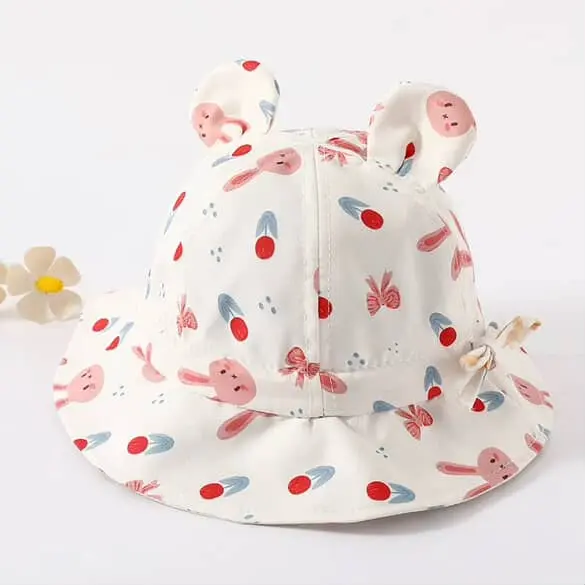 Moinmlon Cotton Sun Hat Rabbit Pink
