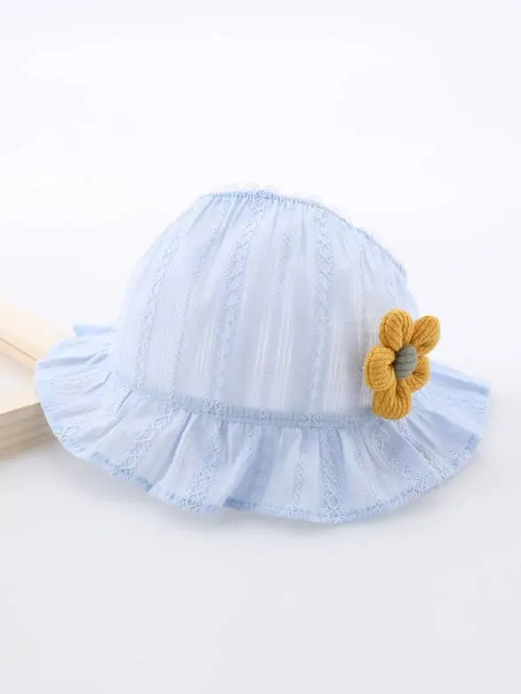 Baby Sky Daisy Lace Hat 10008