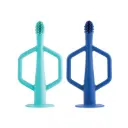 Tiny Twinkle Silicone Toothbrush Pack Indigo + Mint