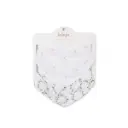 Lulujo Bandana Bibs 2pk-Muslin Bows + Rose Trellis 