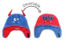 FlapJackKids Reversible Sherpa Hat Monsters S  ( 6-24M )