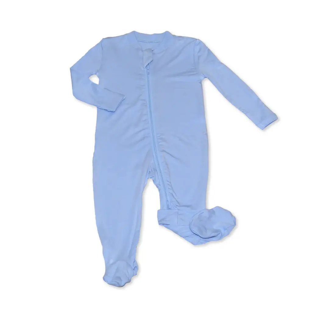 Silkberry Baby WF4580 Bamboo Footies with Two Way Zipper (Skydive)