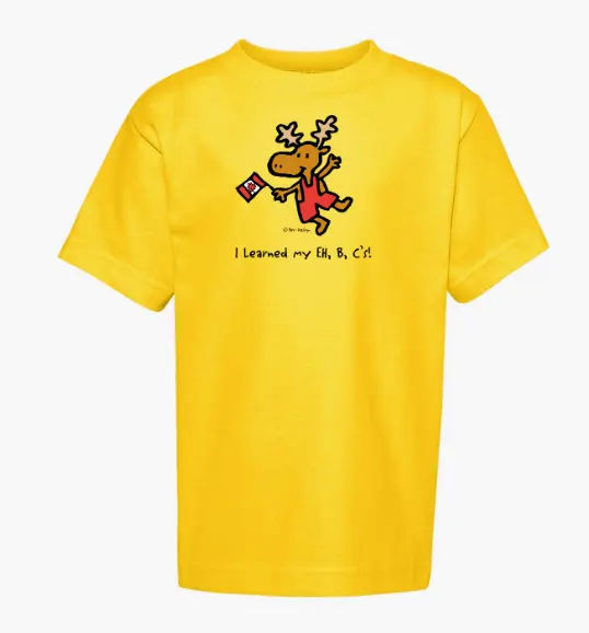 T-Shirt - GGS 2992 Kids Little Canadian EH! - Yellow