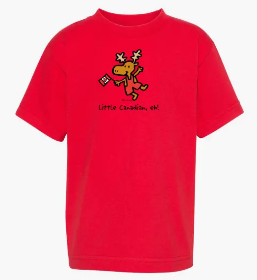 T-Shirt - GGS 2991 Kids Little Canadian EH! - Red (2y)