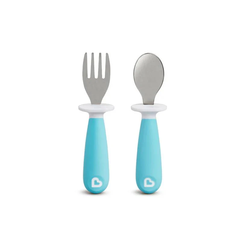 Munchkin Raise Toddler Fork & Spoon Set 1487 - Blue