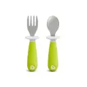 Munchkin Raise Toddler Fork & Spoon Set 1486 - Green