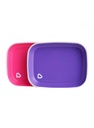 Munchkin Splash Plates 2 Pack - Purple/Pink